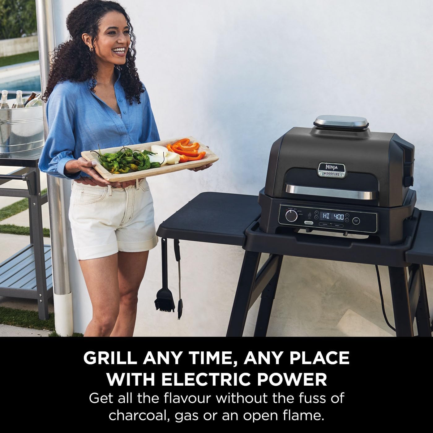 Ninja Woodfire Pro XL Electric BBQ Grill & Smoker