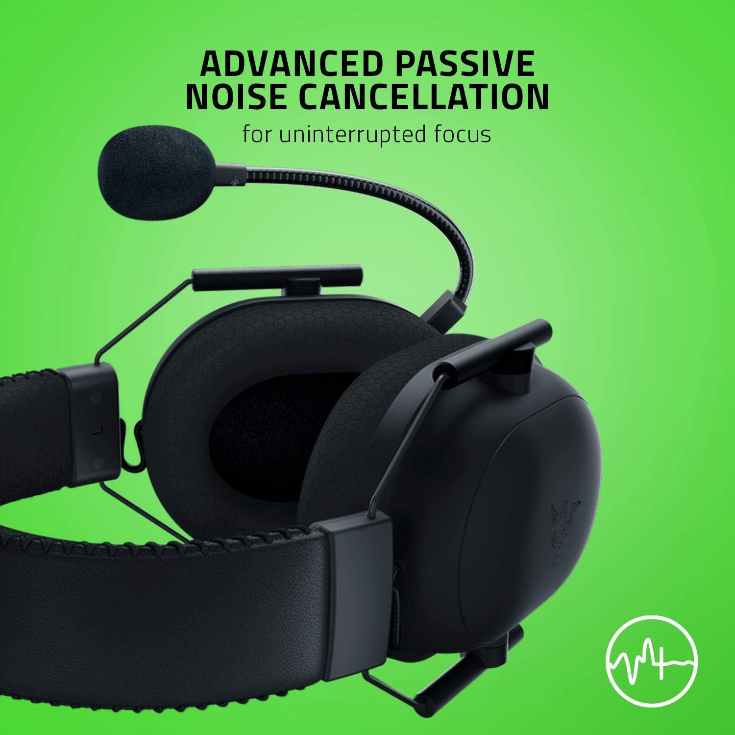 Razer BlackShark V2 Pro Wireless Gaming Headset: THX 7.1 Spatial Surround Sound - 50mm Drivers - Detachable Mic - for PC, PS5, PS4, Switch, White