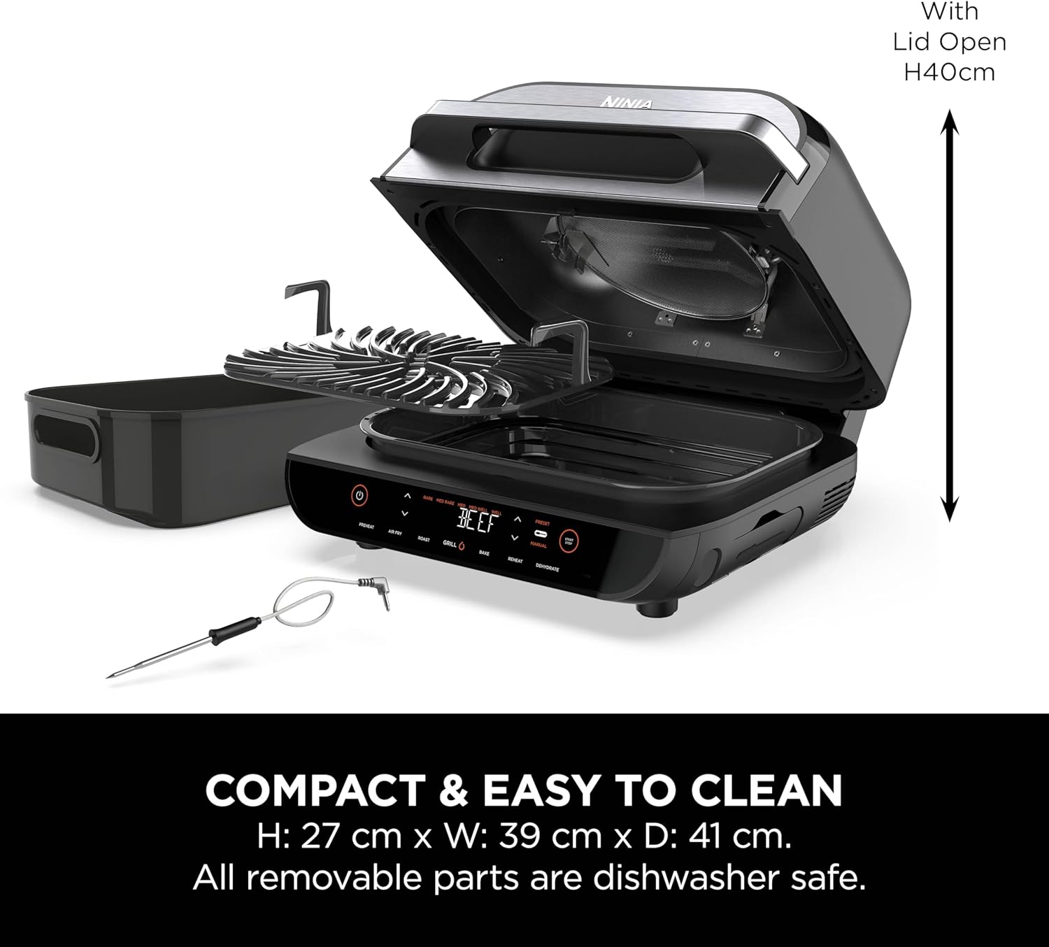 Ninja Foodi Smart XL Grill & Air Fryer 1760w