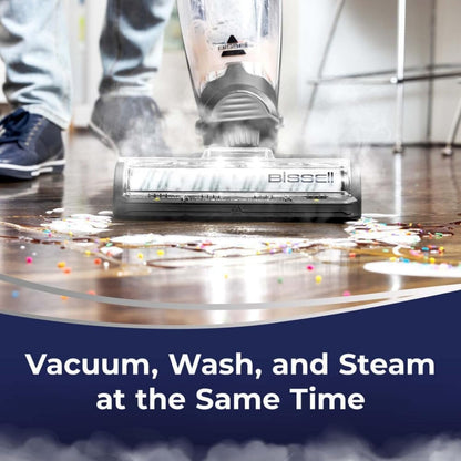 Bissell CrossWave HydroSteam 3527E – Wet & Dry All-in-One Vacuum, Mop and Steam with the Power of Hydrosteam Technology. For use on Tiles, Wood Floors, Rubber Floor & Mats
