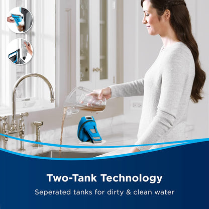 Bissell CrossWave, 3-in-1 Multi-Surface Vacuum Cleaner, Floor cleaner machine All in One Step Vacuums, Washes & Dries, Wet and Dry Vacuum Cleaner For Hard Floors & Area Rugs, 560W, Corded, 1713