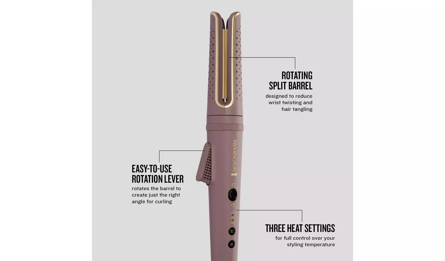 Remington CI8930 AIRvive Rotating Curling Wand