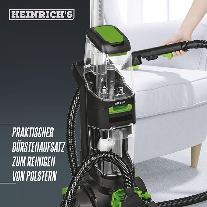 Heinrich's Carpet Cleaner, 2-in-1 Carpet and Upholstery Cleaner 800W HTR 8848