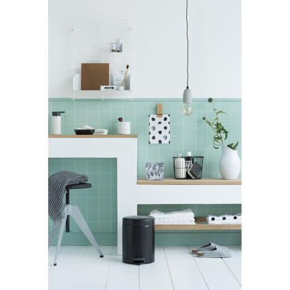 Brabantia Pedal Bin newIcon 5L Plastic Inner Bucket Matt Black