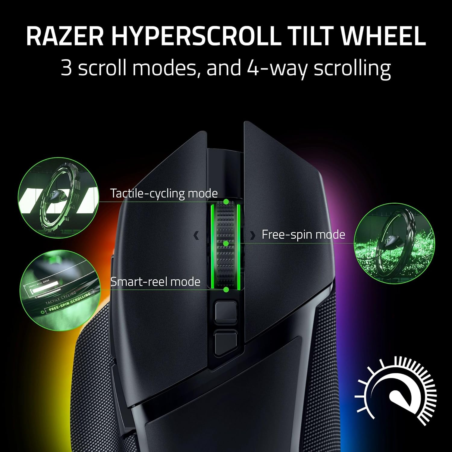 Razer Basilisk V3 Pro - Customizable Wireless Gaming Mouse - White