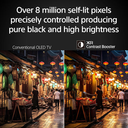 Sony 55 Inch OLED 4K Ultra HD TV BRAVIA 8 Smart Google TV with XR Processor, Rich Deep Colors, Perfect for PS5, Dolby Vision HDR, Blur-Free Motion (K-55XR80)