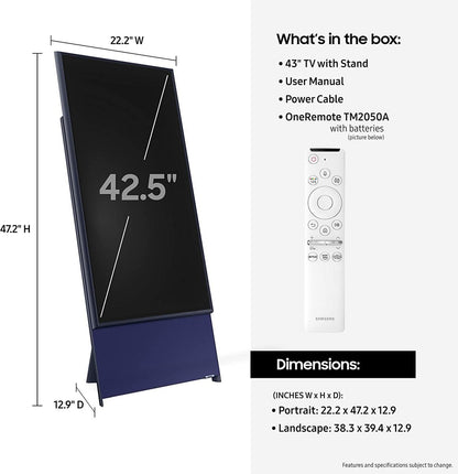 Samsung 43" The Sero QLED Smart TV