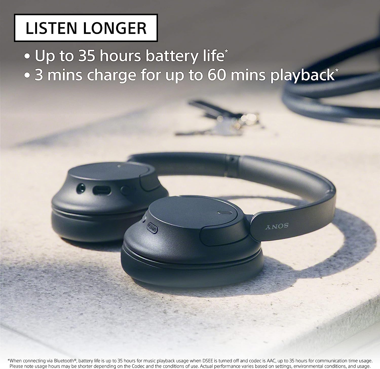 Sony WH-CH720N Wireless Noise Cancelling Headphones, Blue – House