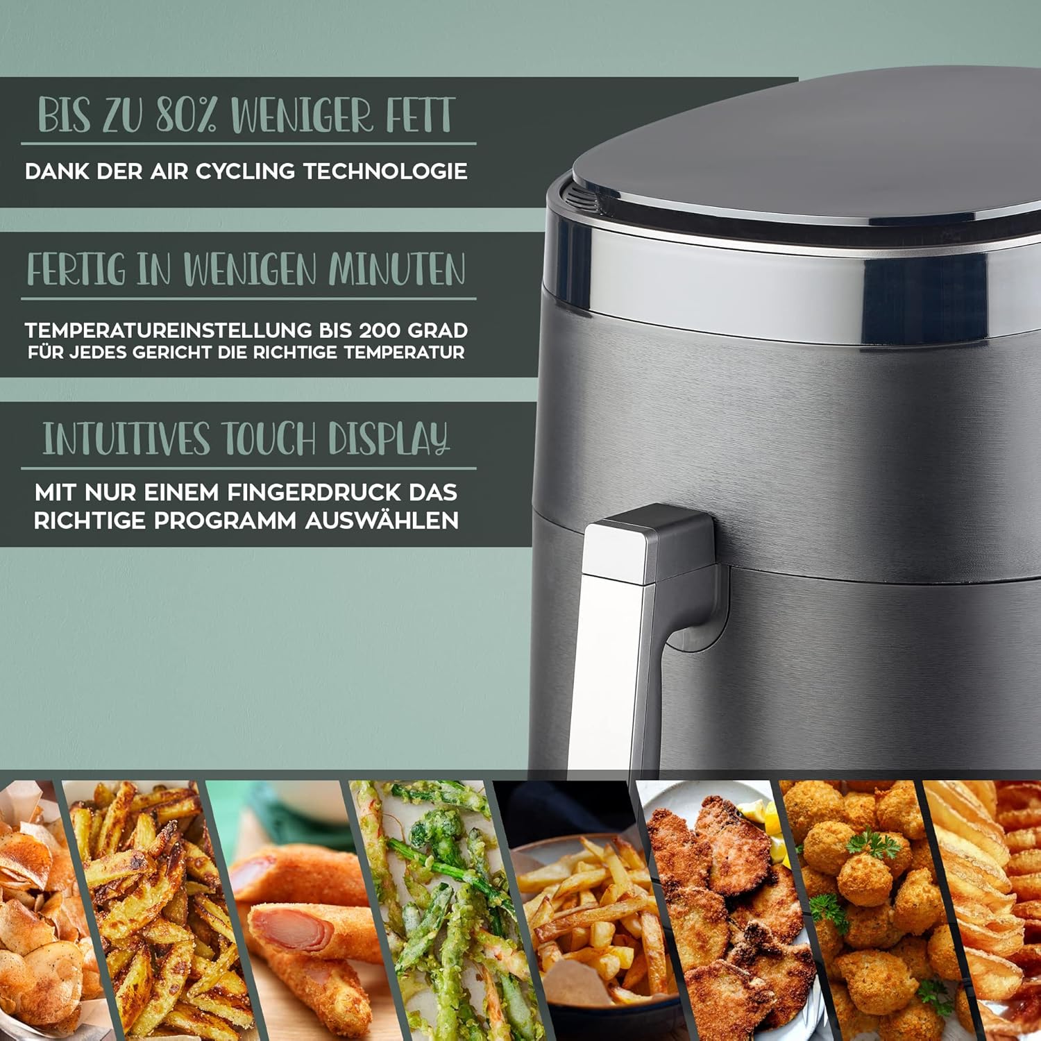 Heinrich's Hot Air Fryer with Digital LED Display, 9L XXXL