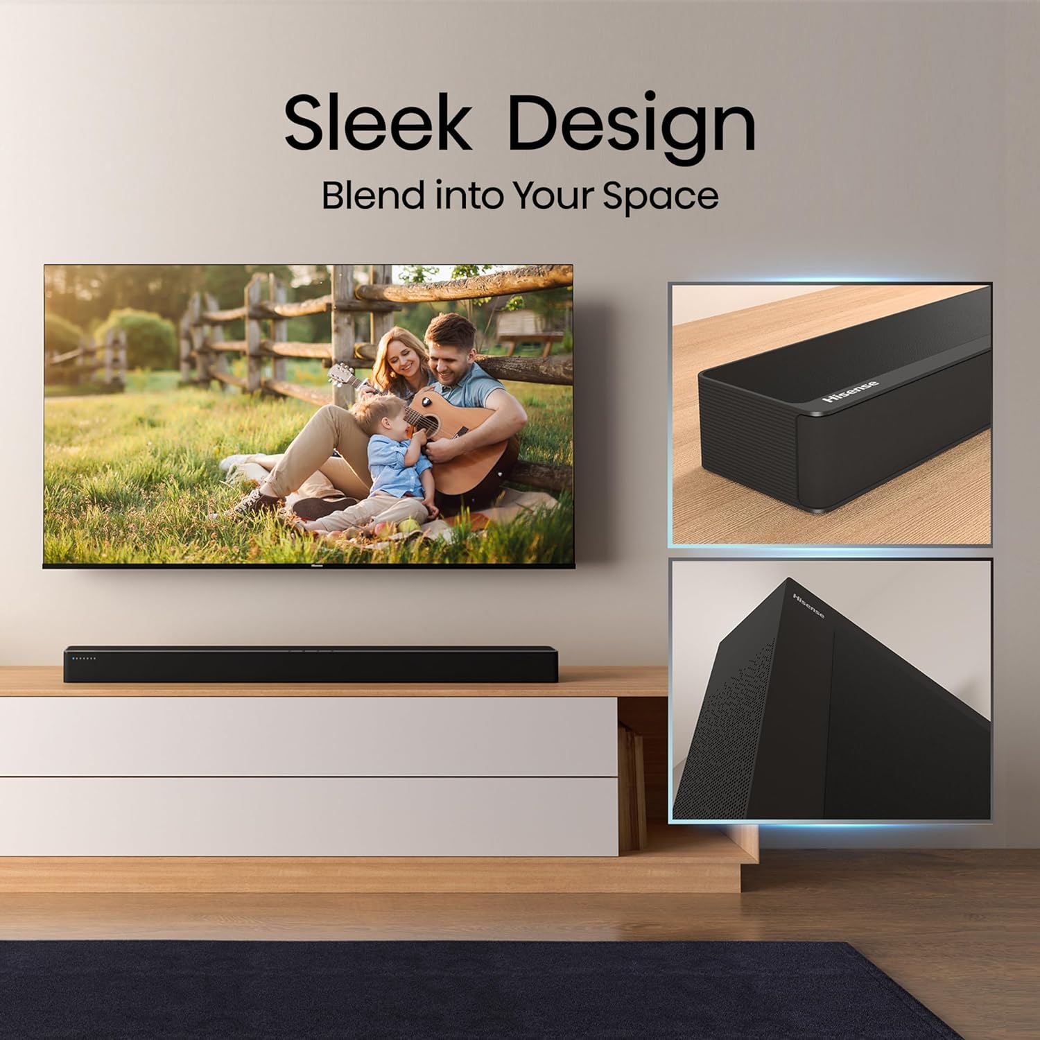 Hisense HS2100 2.1 Ch 240W Sound Bar with Wireless Subwoofer