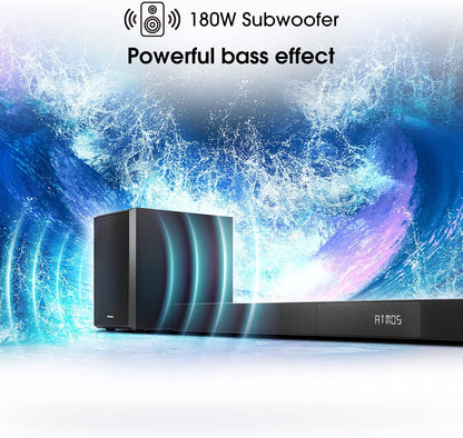 Hisense U3120G 3.1.2ch Premium Sound Bar with Wireless Subwoofer