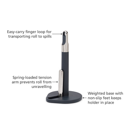 Joseph Joseph Hold Grey Kitchen Roll Holder