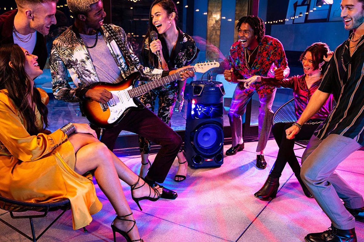 Sony MHC-V43D High Power Party Speaker with Bluetooth Technology (Karaoke,Gesture Control, Party Light) - Black