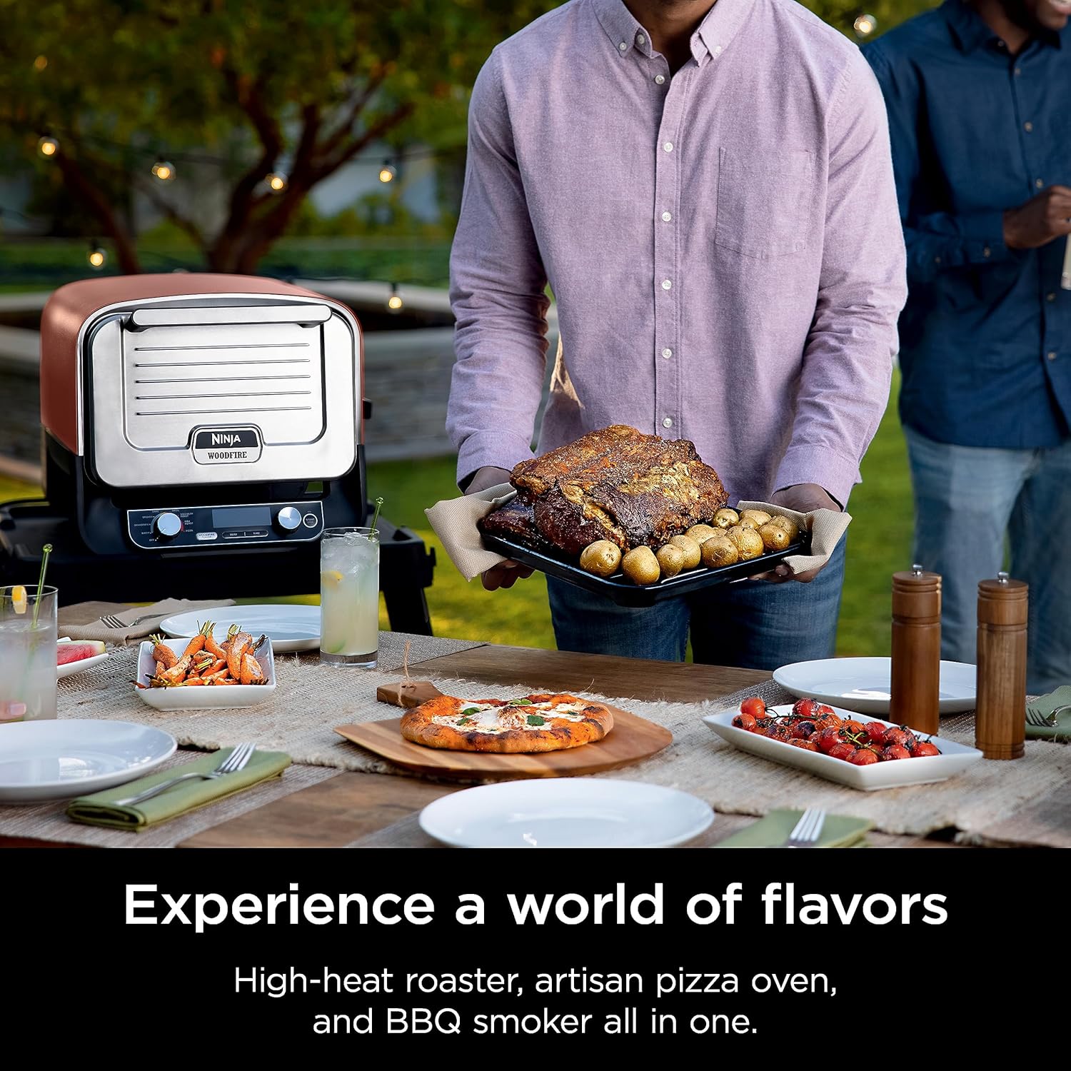 Ninja Woodfire 8-in-1 Electric Outdoor Pizza Oven 2400w