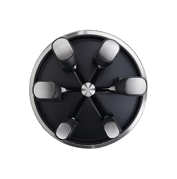 Joseph Joseph Knife Set with Rotating Storage Stand, 7-Piece - Stainless Steel