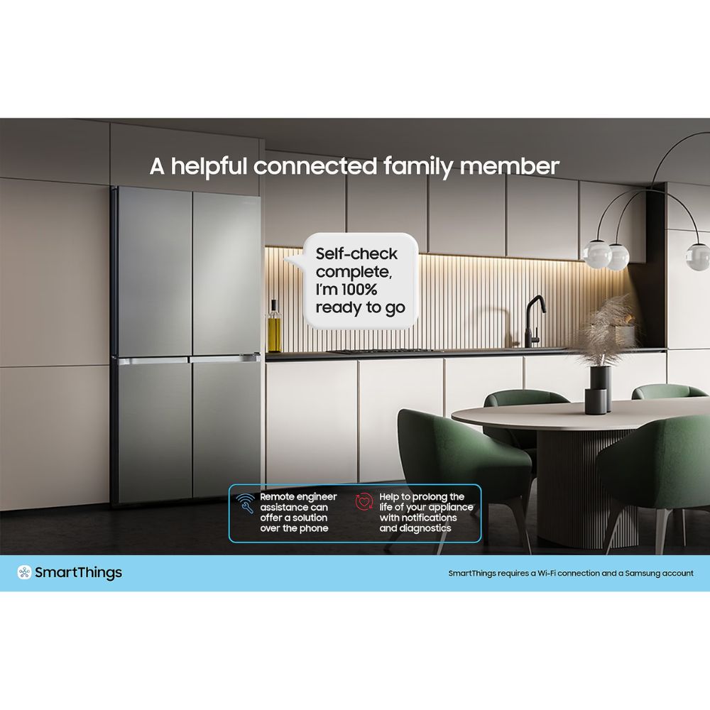 Samsung Family Hub™ AI Vision Inside RF65DG9H0EB1 French Style Smart Fridge Freezer - Black