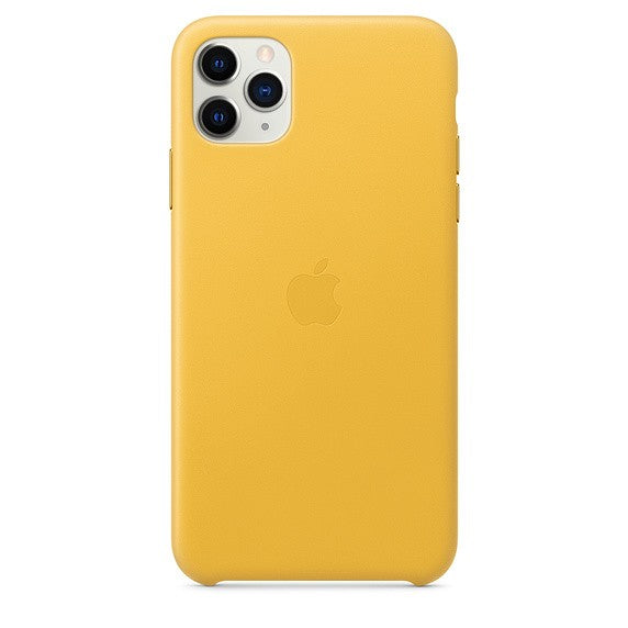 Apple iPhone 11 Pro Max Leather Case - Meyer Lemon