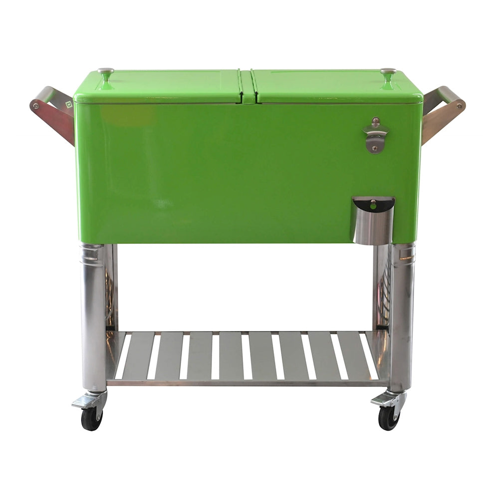 Aqualux Party Cooler 80L Fridge For Beverage CC-1010 Green