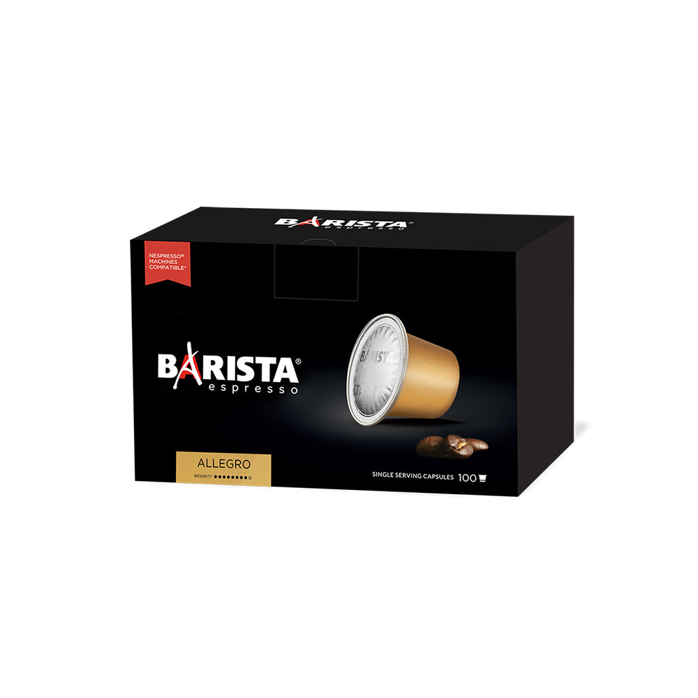 Barista ALLEGRO - Coffee Capsules (Box of 100)