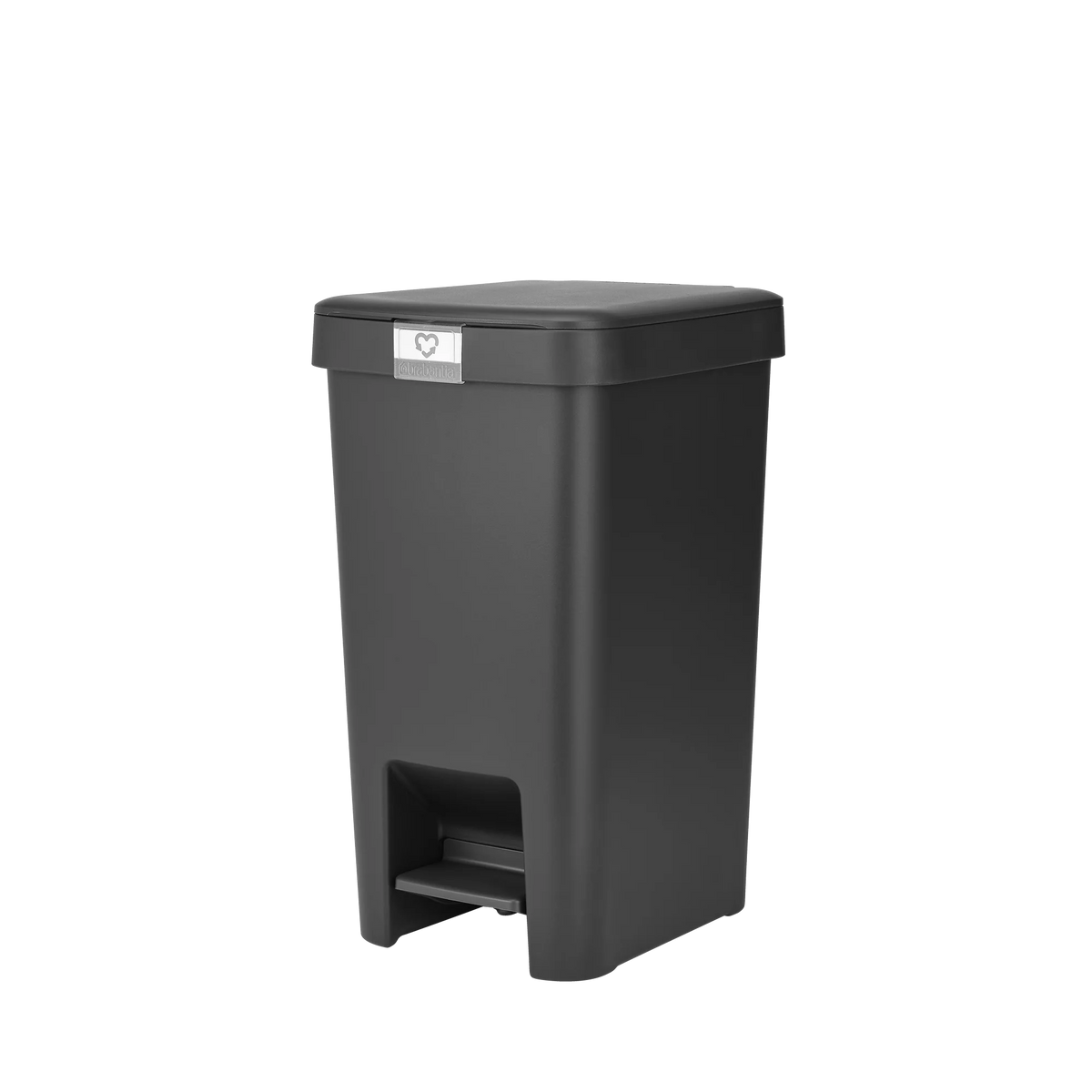 Brabantia StepUp Pedal Bin from Recycled Plastic -25 Liters, Dark Grey