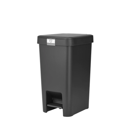 Brabantia StepUp Pedal Bin from Recycled Plastic -25 Liters, Dark Grey