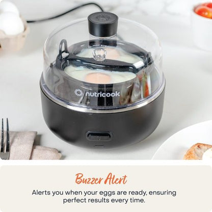 Nutricok EC207ME-S Eggi Egg Cooker – 7 Eggs Capacity Black