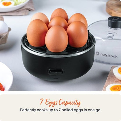 Nutricok EC207ME-S Eggi Egg Cooker – 7 Eggs Capacity Black