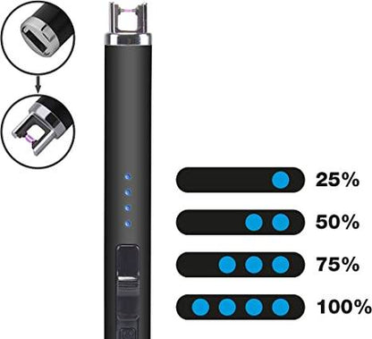 Beper, Rechargeable Electric Lighter, P201UTP020 - Black