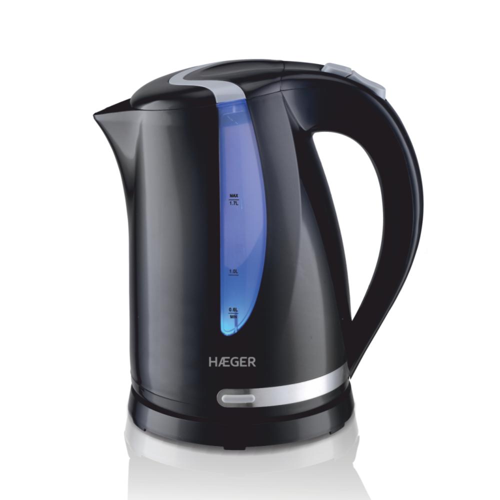Haeger  Blackness Electric Kettle – 1.7 L 2200 W