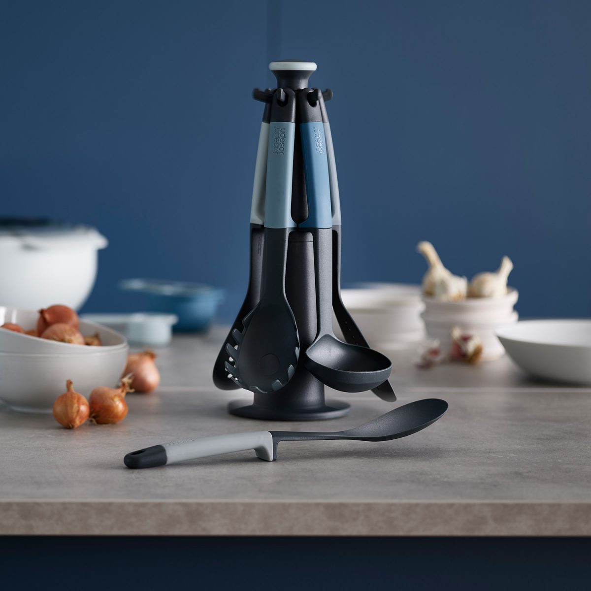 Joseph Joseph Elevate Nest Utensils Compact Stacking Kitchen Tool Set - Sky