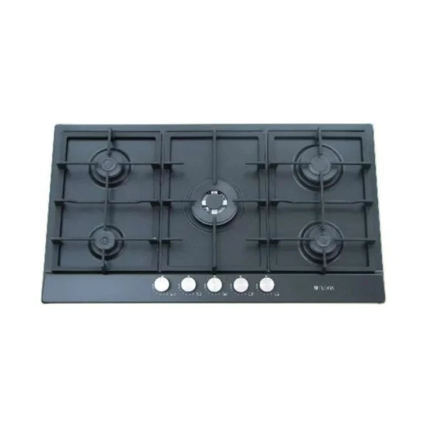 Flora FLBH10-CTSF-W95B Built In hob 90cm Black enameled.
