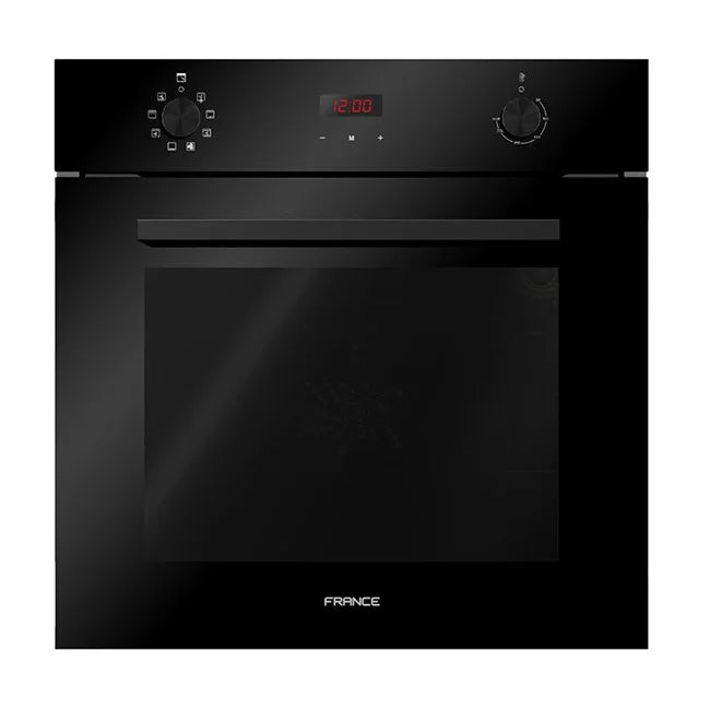 FRANCE FM60PH02D 60 CM OVEN, GAZ/GAZ+ FAN, Black Matt- Digital timer
