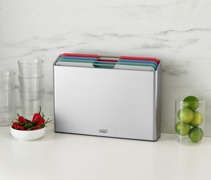 Joseph Joseph Folio 4-Piece Board Set Large (Silver/Coast)