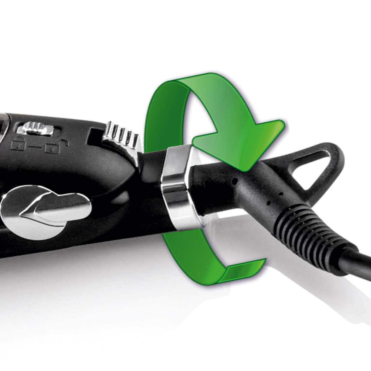 Haeger Hair Straightener Steam Styler Pro – Steam System, Titanium, 140ºC to 230ºC