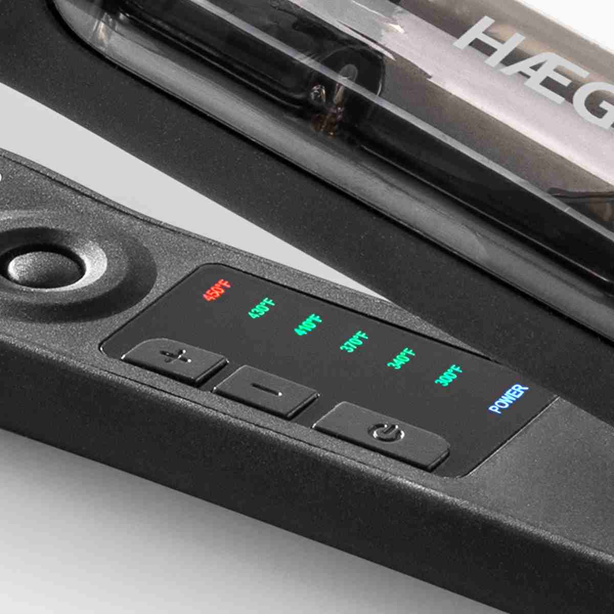 Haeger Hair Straightener Steam Styler Pro – Steam System, Titanium, 140ºC to 230ºC