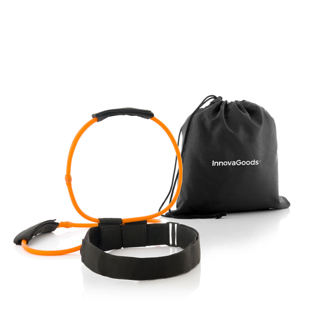 InnovaGoods Belt With Resistance Bands For Glutes And Exercise Guide Bootrainer, V0103038