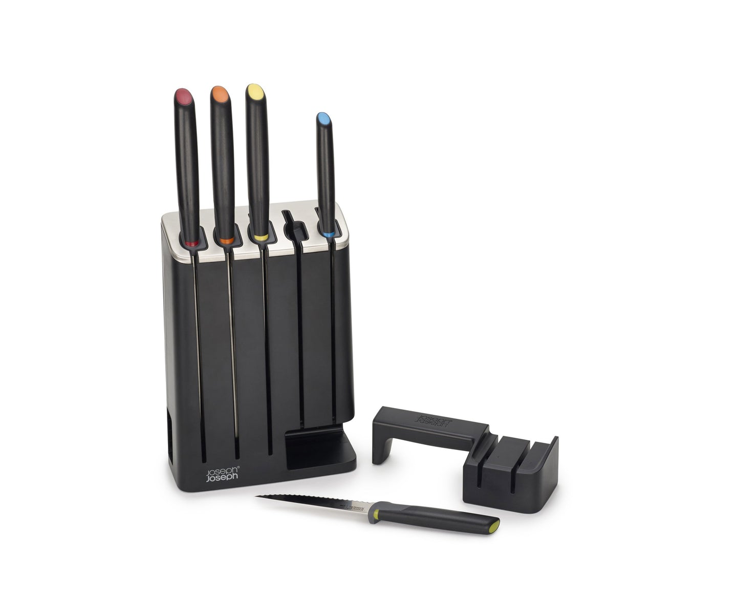 Joseph Joseph Elevate™ Knives SlimBlock 5-piece Knife Set with Sharpener