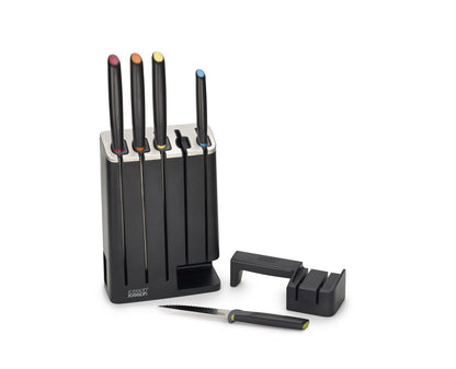 Joseph Joseph Elevate™ Knives SlimBlock 5-piece Knife Set with Sharpener