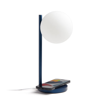 Lexon - Bubble Lamp Desk lamp with built-in wireless charger