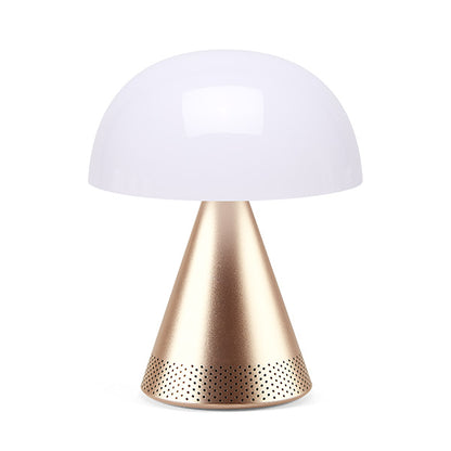Lexon - Mina L Audio Large portable LED lamp & 5W Bluetooth® Speaker - Soft Gold