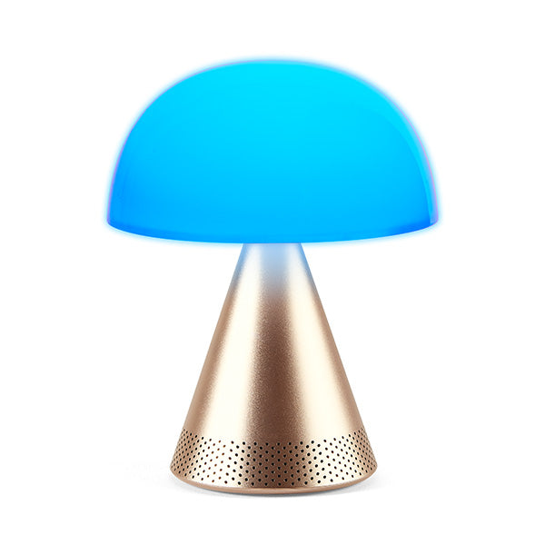 Lexon - Mina L Audio Large portable LED lamp & 5W Bluetooth® Speaker - Soft Gold