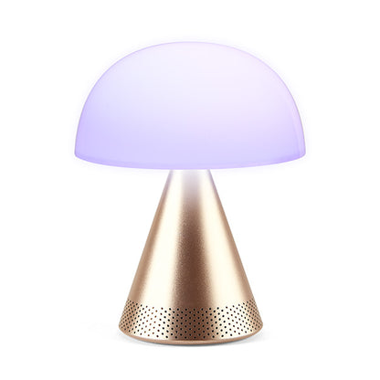Lexon - Mina L Audio Large portable LED lamp & 5W Bluetooth® Speaker - Soft Gold