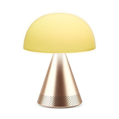 Lexon - Mina L Audio Large portable LED lamp & 5W Bluetooth® Speaker - Soft Gold