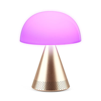 Lexon - Mina L Audio Large portable LED lamp & 5W Bluetooth® Speaker - Soft Gold