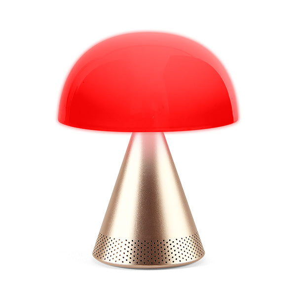 Lexon - Mina L Audio Large portable LED lamp & 5W Bluetooth® Speaker - Soft Gold