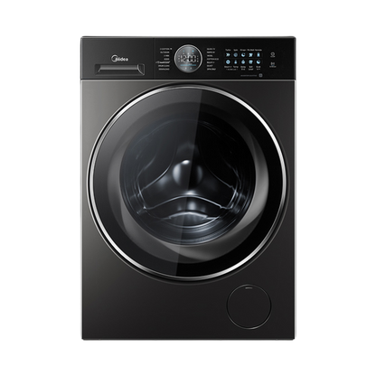 Midea 10kg 1400rpm Quattro Inverter Front-Load Washing Machine, Titanium – MF210W100WB/T-LB