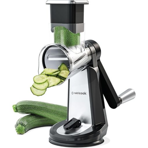 Nutricook NC-RG150 3-In-1 Grater – Essentials, Slice, Coarse Grate & Fine Grate