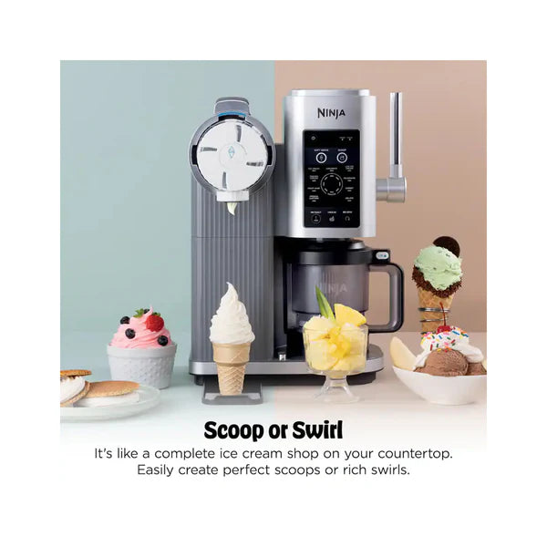 Ninja CREAMi Scoop & Swirl Ice Cream Maker 13-in-1 Programs