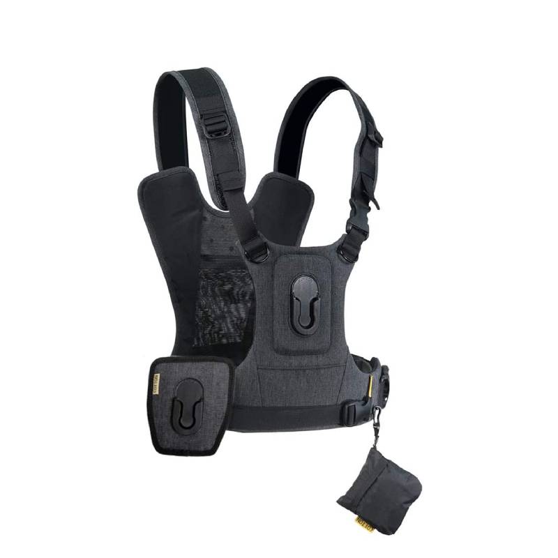 Cotton Carrier - Cotton Carrier G3 Dual Camera Harness for 2 Camera's Gray
