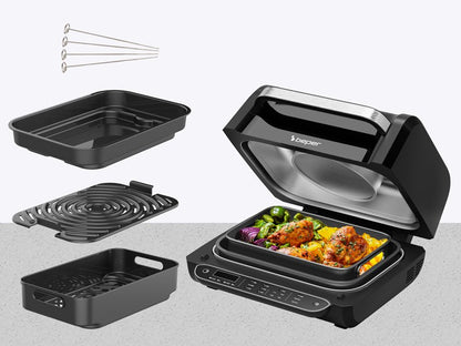 Beper Airfryer/Multicooker 1700W Black, P101FRI080